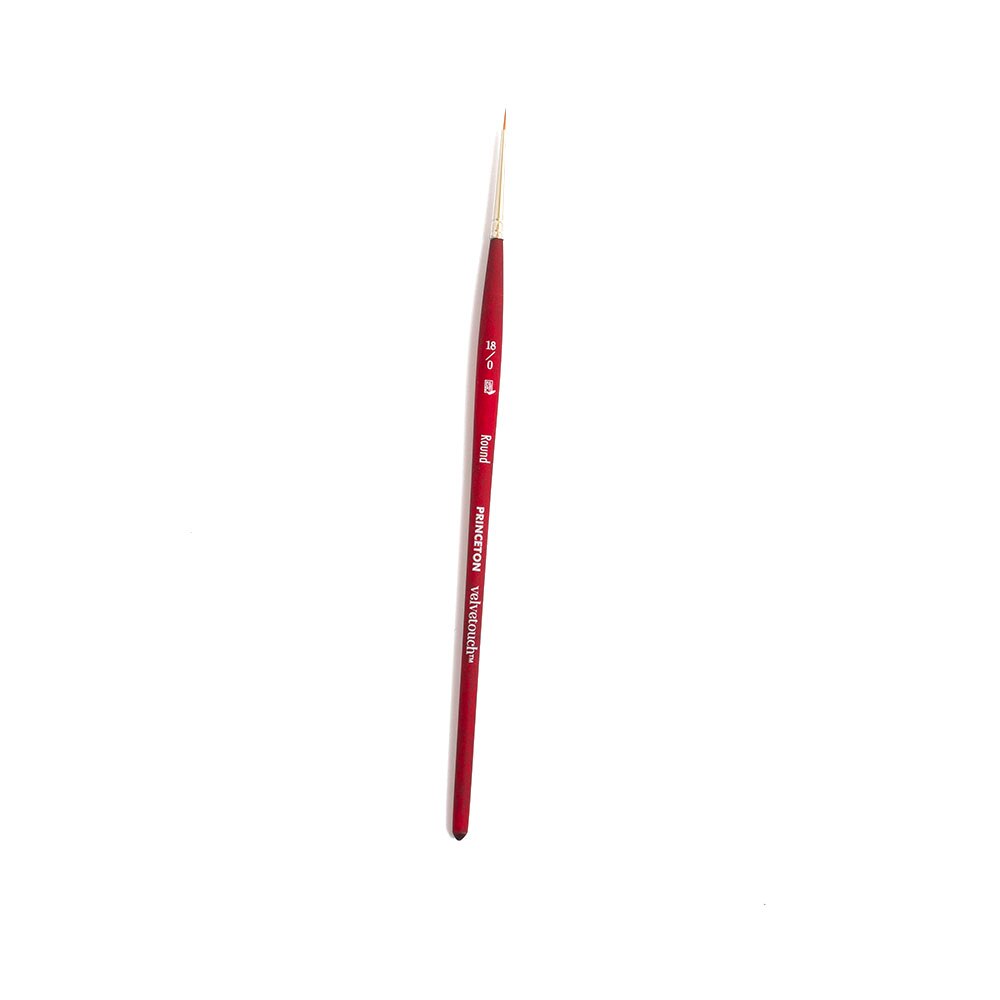 Princeton, Velvetouch, Multimedia, Brush, Round, 18/0